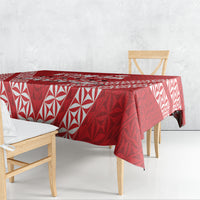 Mate Ma'a Tonga Tablecloth Tongan Sipi Tau Ngatu Inspired Red LT9 - Polynesian Pride