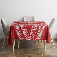 Mate Ma'a Tonga Tablecloth Tongan Sipi Tau Ngatu Inspired Red LT9 - Polynesian Pride