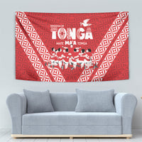 Mate Ma'a Tonga Tapestry Tongan Sipi Tau Ngatu Inspired Red LT9 - Polynesian Pride