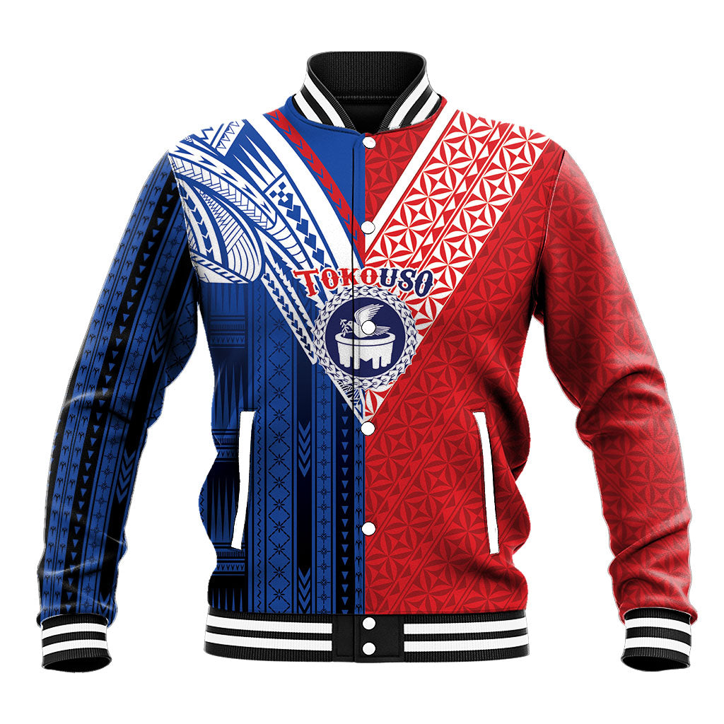 TokoUso Samoa Tonga Personalised Baseball Jacket Pacific Brotherhood Tribal Pattern LT9 Unisex Multicolor - Polynesian Pride