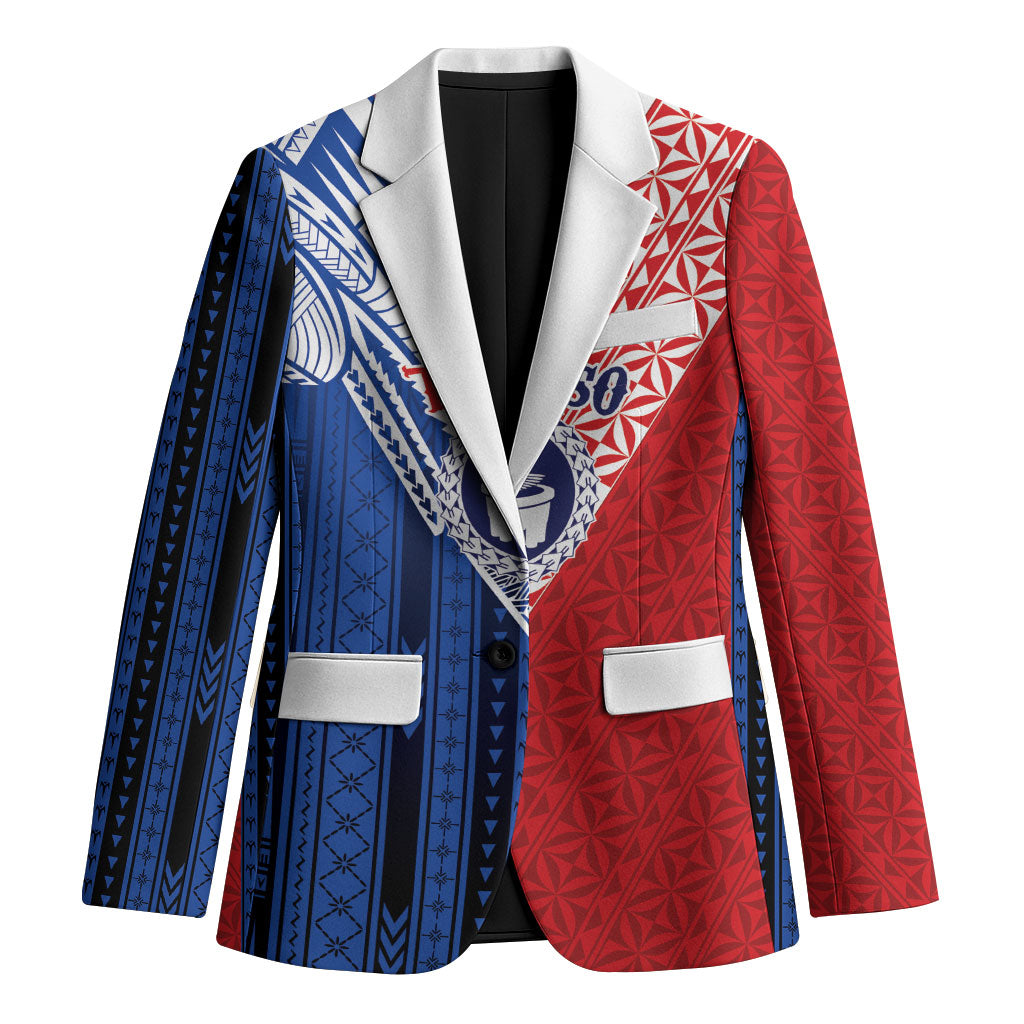 TokoUso Samoa Tonga Personalised Blazer Pacific Brotherhood Tribal Pattern LT9 Unisex Multicolor - Polynesian Pride