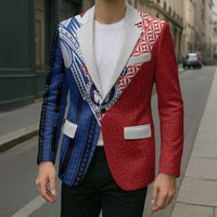 TokoUso Samoa Tonga Personalised Blazer Pacific Brotherhood Tribal Pattern LT9 - Polynesian Pride