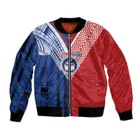 TokoUso Samoa Tonga Personalised Bomber Jacket Pacific Brotherhood Tribal Pattern LT9 Unisex Multicolor - Polynesian Pride