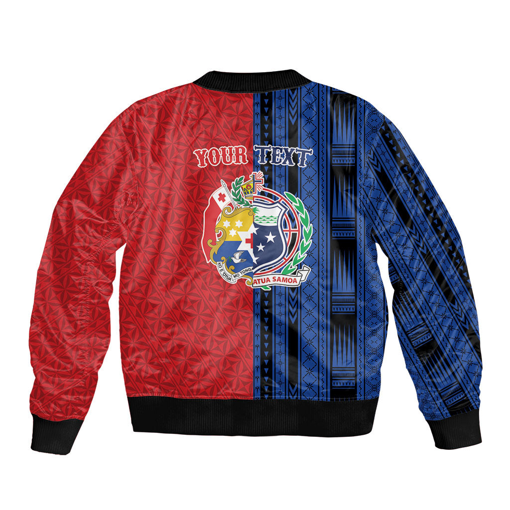 TokoUso Samoa Tonga Personalised Bomber Jacket Pacific Brotherhood Tribal Pattern LT9 - Polynesian Pride