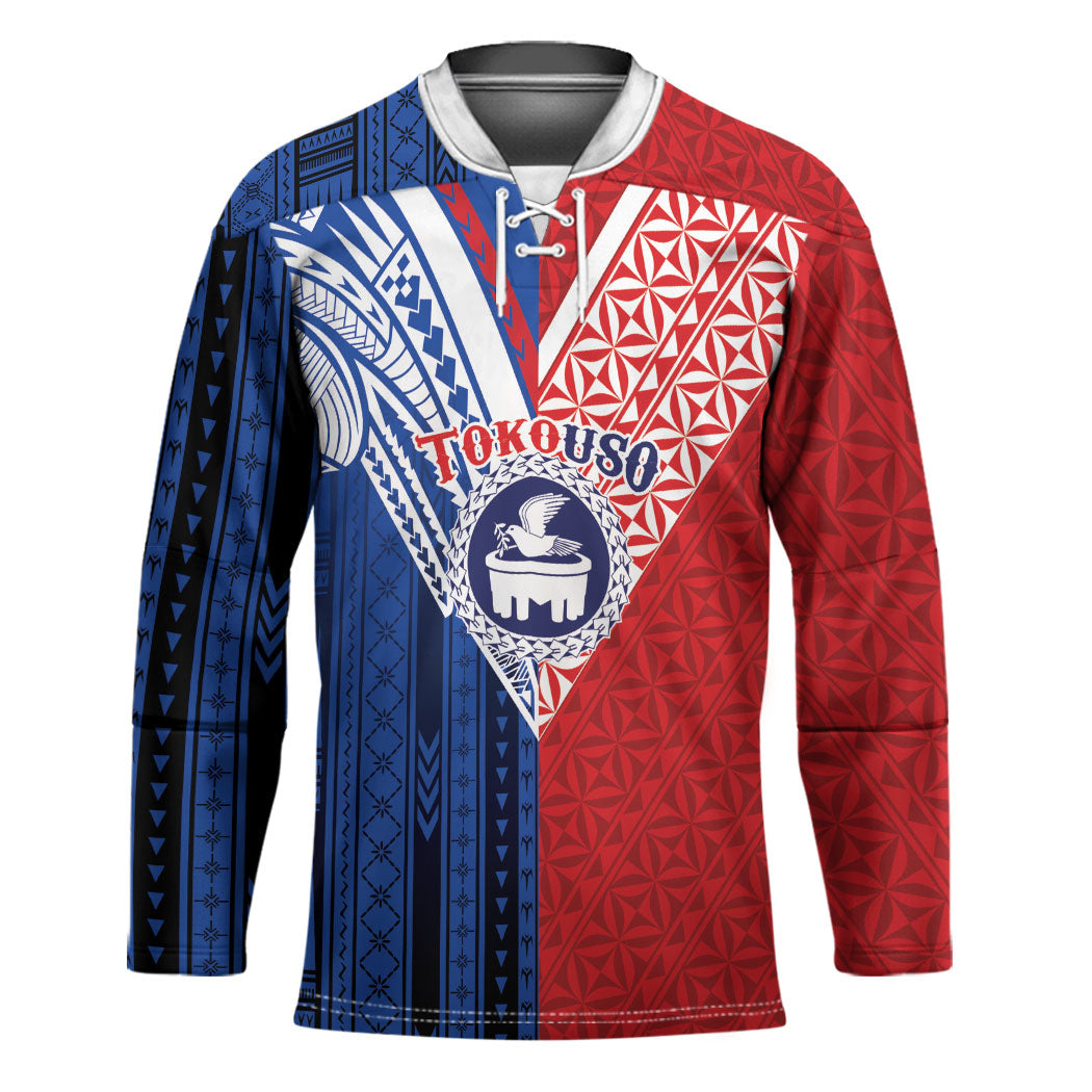 TokoUso Samoa Tonga Personalised Hockey Jersey Pacific Brotherhood Tribal Pattern LT9 Unisex Multicolor - Polynesian Pride