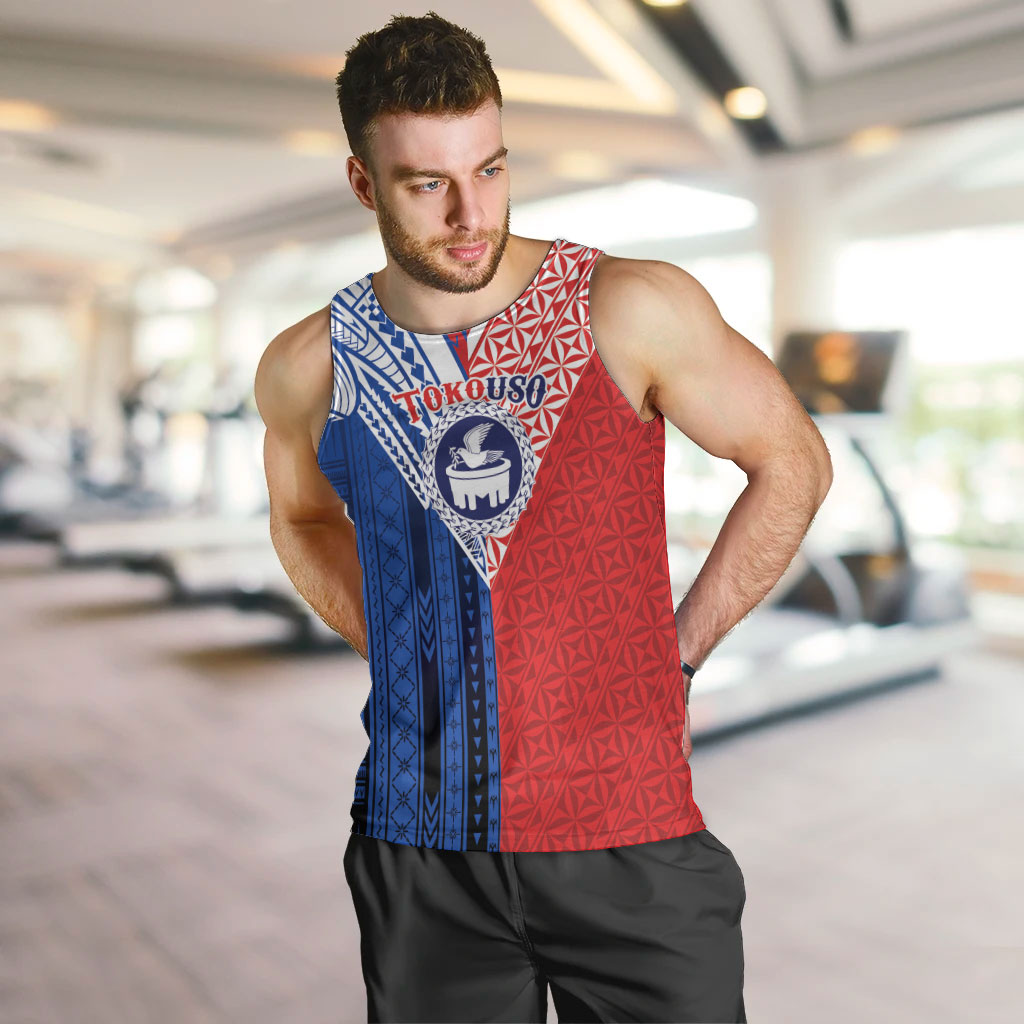 TokoUso Samoa Tonga Personalised Men Tank Top Pacific Brotherhood Tribal Pattern LT9 Multicolor - Polynesian Pride