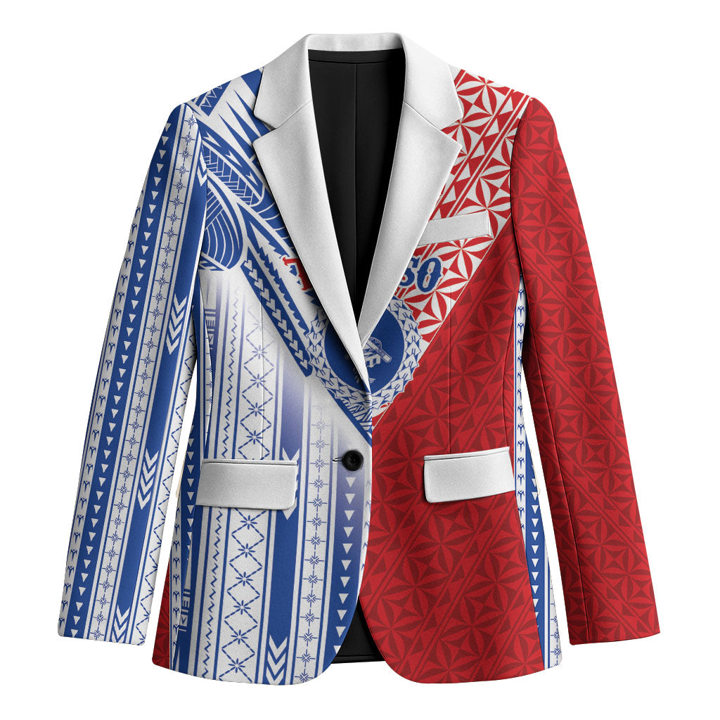 TokoUso American Samoa Tonga Personalised Blazer Pacific Brotherhood Tribal Pattern LT9 Unisex Multicolor - Polynesian Pride