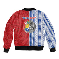 TokoUso American Samoa Tonga Personalised Bomber Jacket Pacific Brotherhood Tribal Pattern LT9 - Polynesian Pride