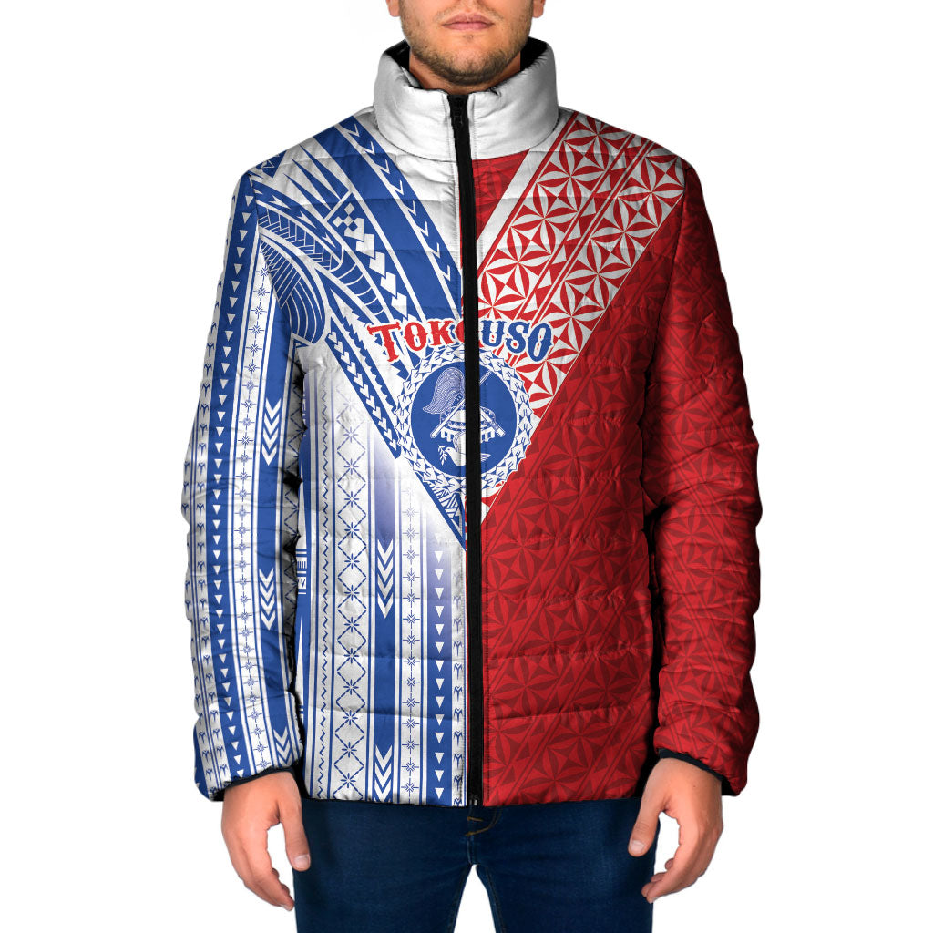 TokoUso American Samoa Tonga Personalised Padded Jacket Pacific Brotherhood Tribal Pattern LT9 Men Multicolor - Polynesian Pride