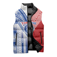 TokoUso American Samoa Tonga Personalised Sleeveless Puffer Jacket Pacific Brotherhood Tribal Pattern LT9 - Polynesian Pride