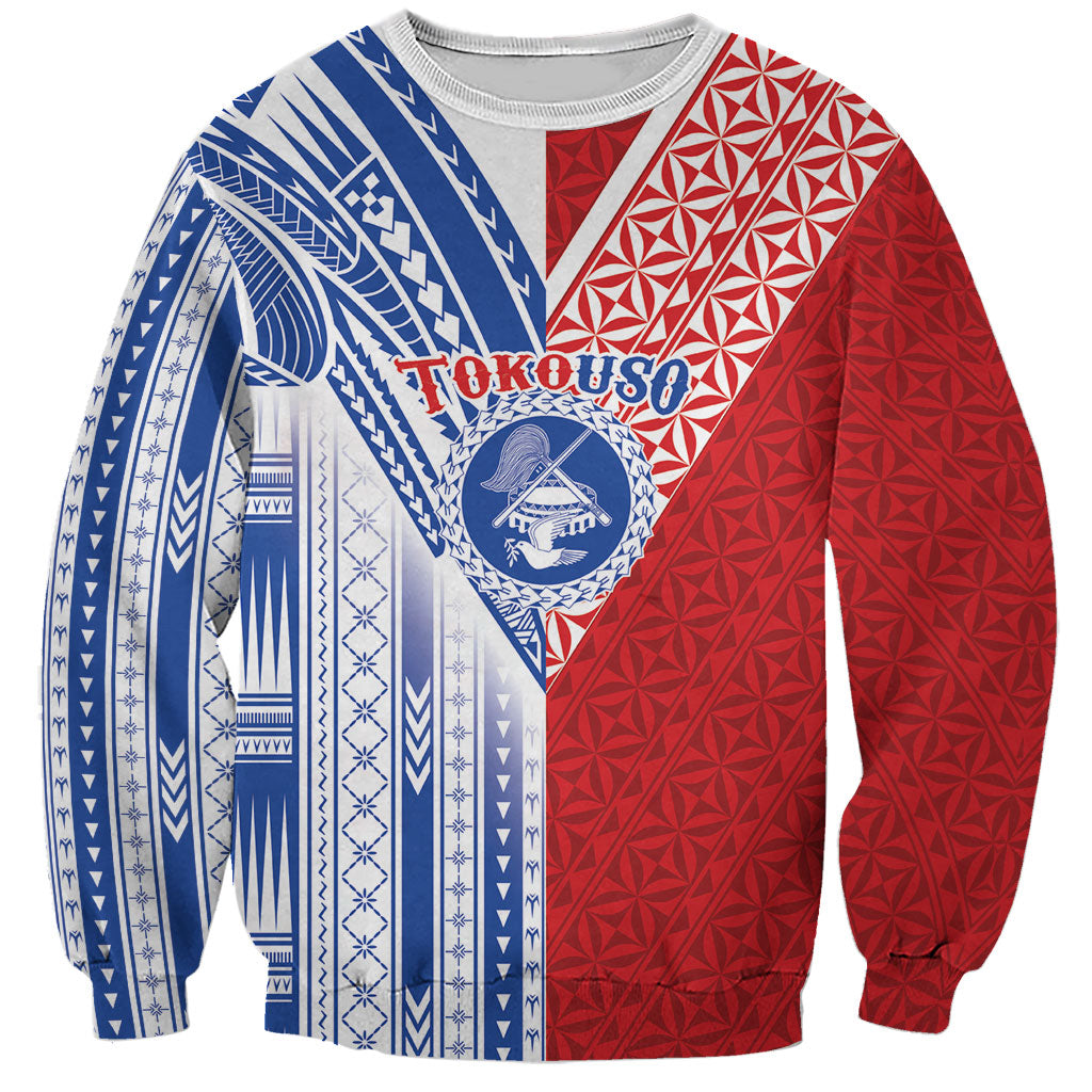 TokoUso American Samoa Tonga Personalised Sweatshirt Pacific Brotherhood Tribal Pattern LT9 Unisex Multicolor - Polynesian Pride