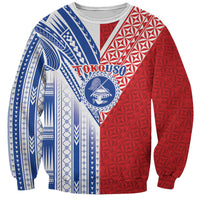 TokoUso American Samoa Tonga Personalised Sweatshirt Pacific Brotherhood Tribal Pattern LT9 Unisex Multicolor - Polynesian Pride