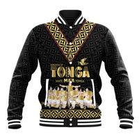Mate Ma'a Tonga Custom Baseball Jacket Tongan Sipi Tau Ngatu Inspired Black LT9 Unisex Black - Polynesian Pride