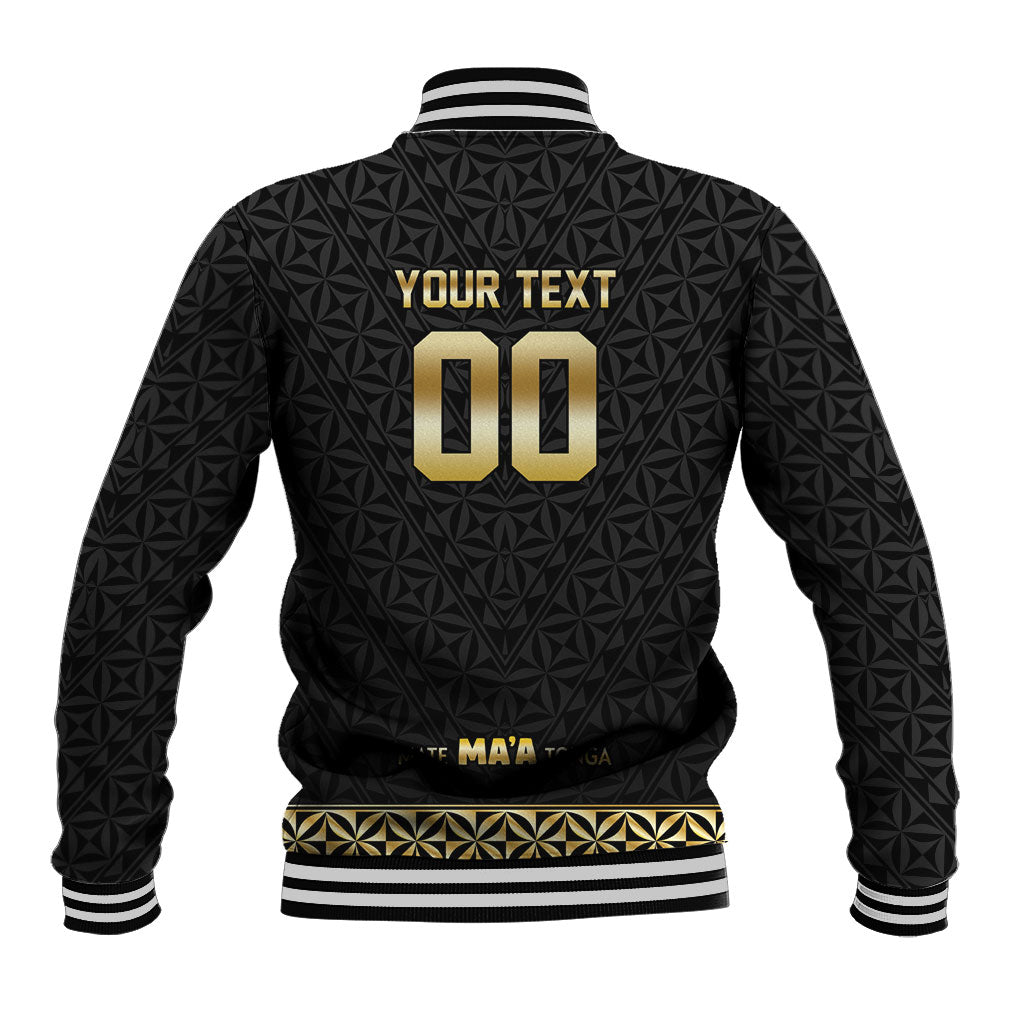 Mate Ma'a Tonga Custom Baseball Jacket Tongan Sipi Tau Ngatu Inspired Black LT9 - Polynesian Pride