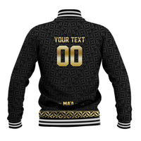 Mate Ma'a Tonga Custom Baseball Jacket Tongan Sipi Tau Ngatu Inspired Black LT9 - Polynesian Pride