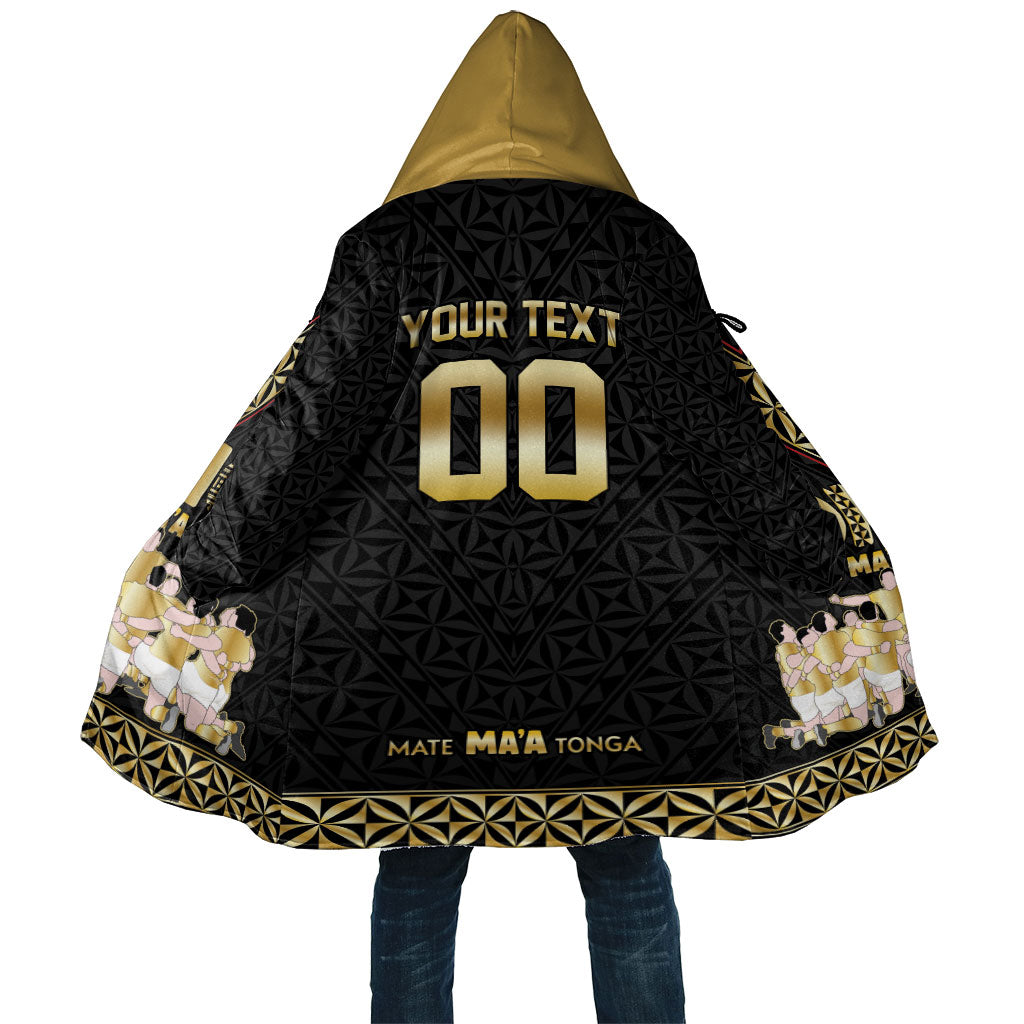 Mate Ma'a Tonga Custom Cloak Tongan Sipi Tau Ngatu Inspired Black LT9 Unisex Black - Polynesian Pride
