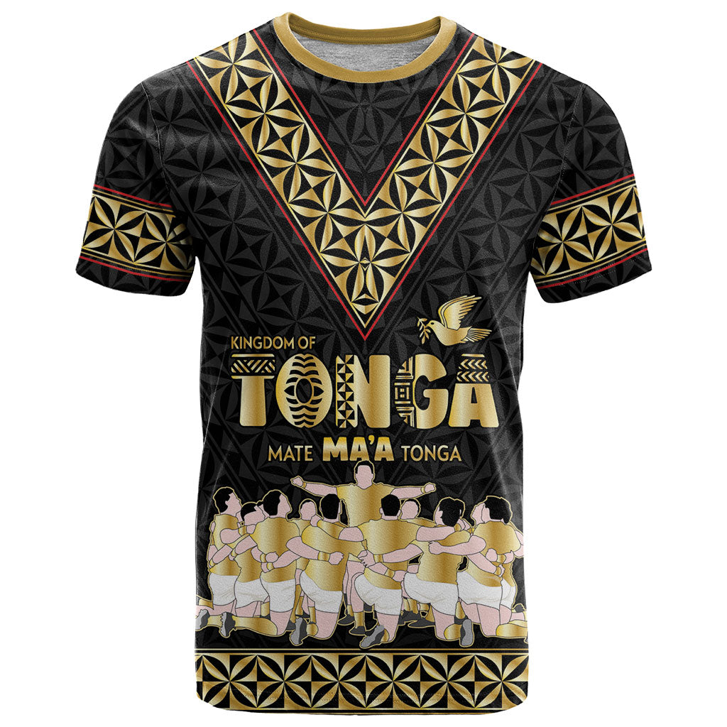 Mate Ma'a Tonga Custom T Shirt Tongan Sipi Tau Ngatu Inspired Black LT9 Black - Polynesian Pride