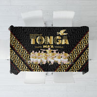 Mate Ma'a Tonga Tablecloth Tongan Sipi Tau Ngatu Inspired Black LT9 Black - Polynesian Pride