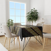 Mate Ma'a Tonga Tablecloth Tongan Sipi Tau Ngatu Inspired Black LT9 - Polynesian Pride