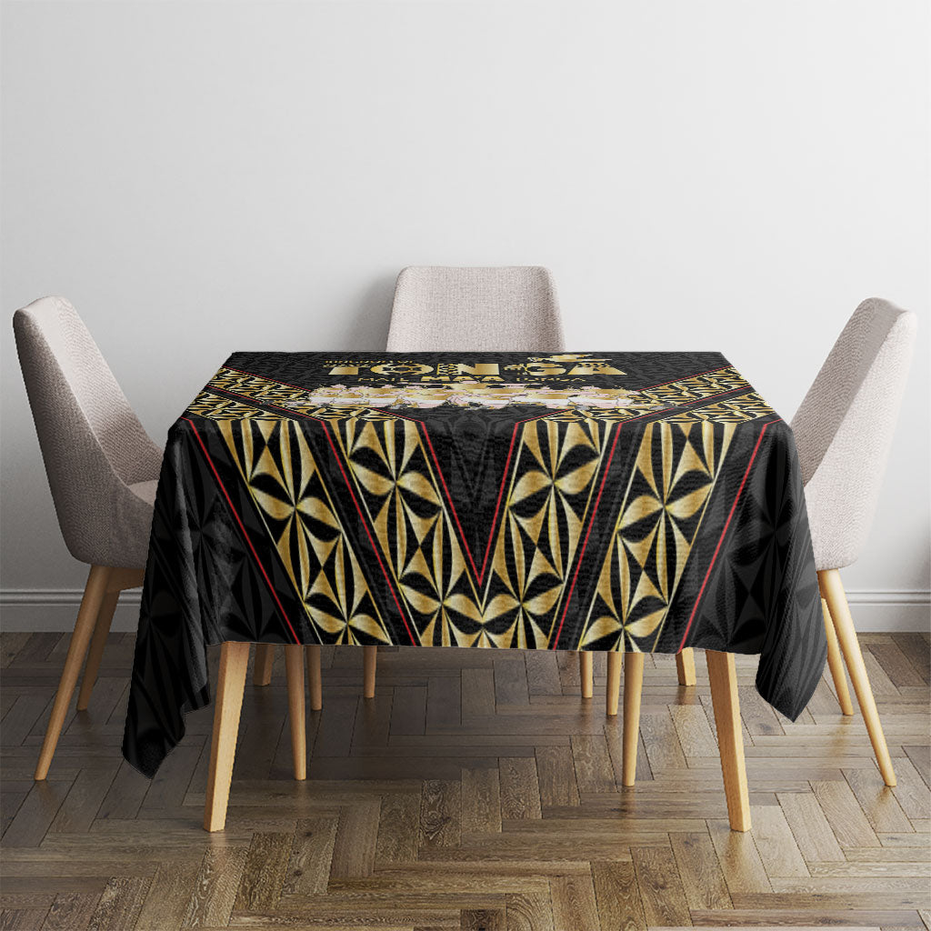Mate Ma'a Tonga Tablecloth Tongan Sipi Tau Ngatu Inspired Black LT9 - Polynesian Pride