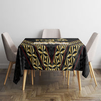 Mate Ma'a Tonga Tablecloth Tongan Sipi Tau Ngatu Inspired Black LT9 - Polynesian Pride