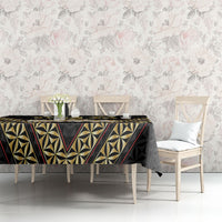Mate Ma'a Tonga Tablecloth Tongan Sipi Tau Ngatu Inspired Black LT9 - Polynesian Pride