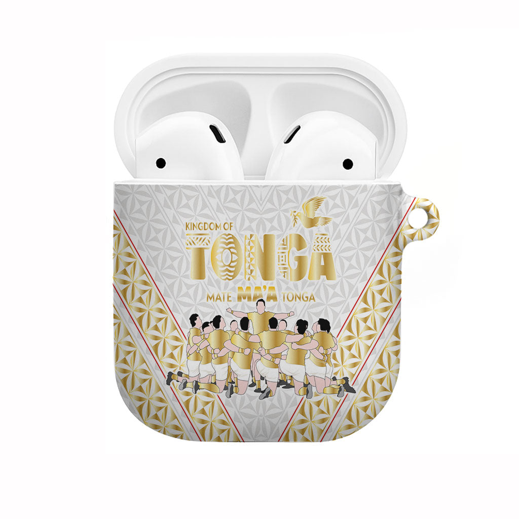 Mate Ma'a Tonga AirPods Case Tongan Sipi Tau Ngatu Inspired Gold LT9 Gold - Polynesian Pride