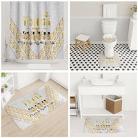 Mate Ma'a Tonga Bathroom Set Tongan Sipi Tau Ngatu Inspired Gold LT9 - Polynesian Pride