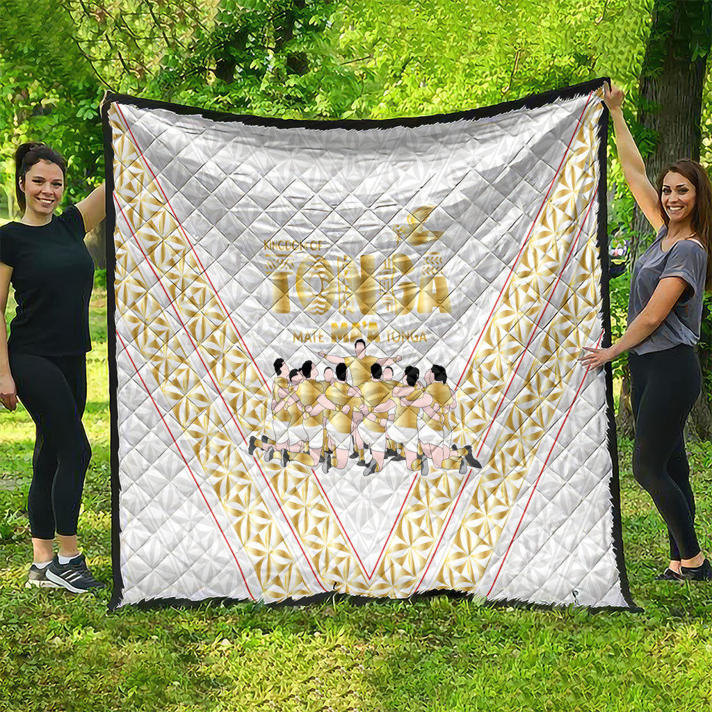 Mate Ma'a Tonga Quilt Tongan Sipi Tau Ngatu Inspired Gold LT9 - Polynesian Pride