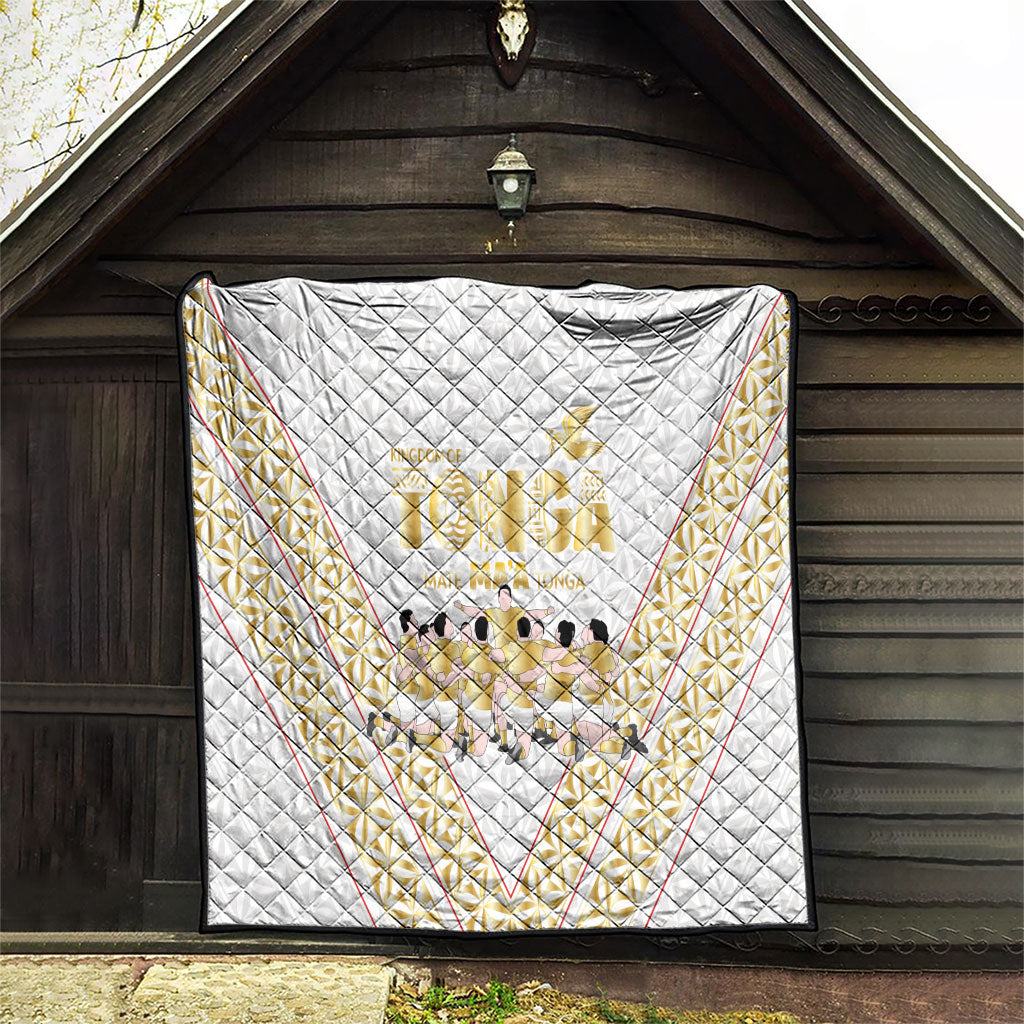 Mate Ma'a Tonga Quilt Tongan Sipi Tau Ngatu Inspired Gold LT9 - Polynesian Pride