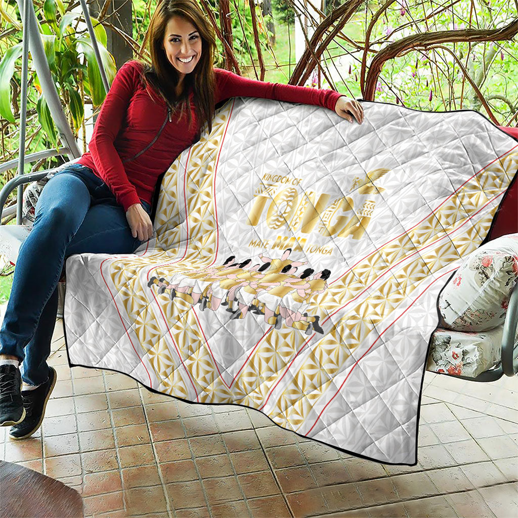 Mate Ma'a Tonga Quilt Tongan Sipi Tau Ngatu Inspired Gold LT9 - Polynesian Pride