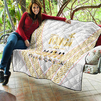 Mate Ma'a Tonga Quilt Tongan Sipi Tau Ngatu Inspired Gold LT9 - Polynesian Pride