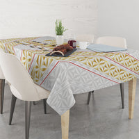 Mate Ma'a Tonga Tablecloth Tongan Sipi Tau Ngatu Inspired Gold LT9 - Polynesian Pride