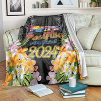 Pasifika Vibes Festival 2024 Auckland Blanket LT9 Black - Polynesian Pride
