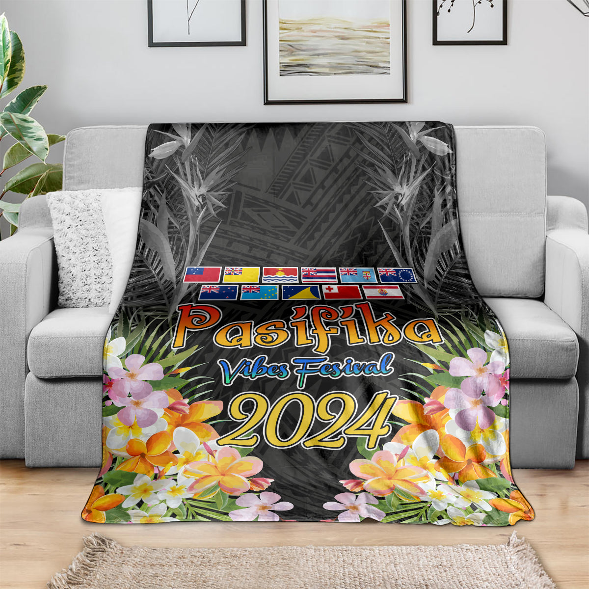 Pasifika Vibes Festival 2024 Auckland Blanket LT9 - Polynesian Pride