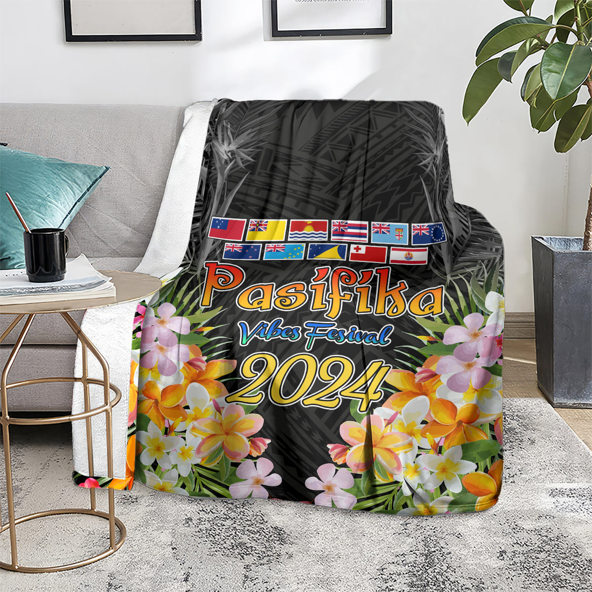 Pasifika Vibes Festival 2024 Auckland Blanket LT9 - Polynesian Pride