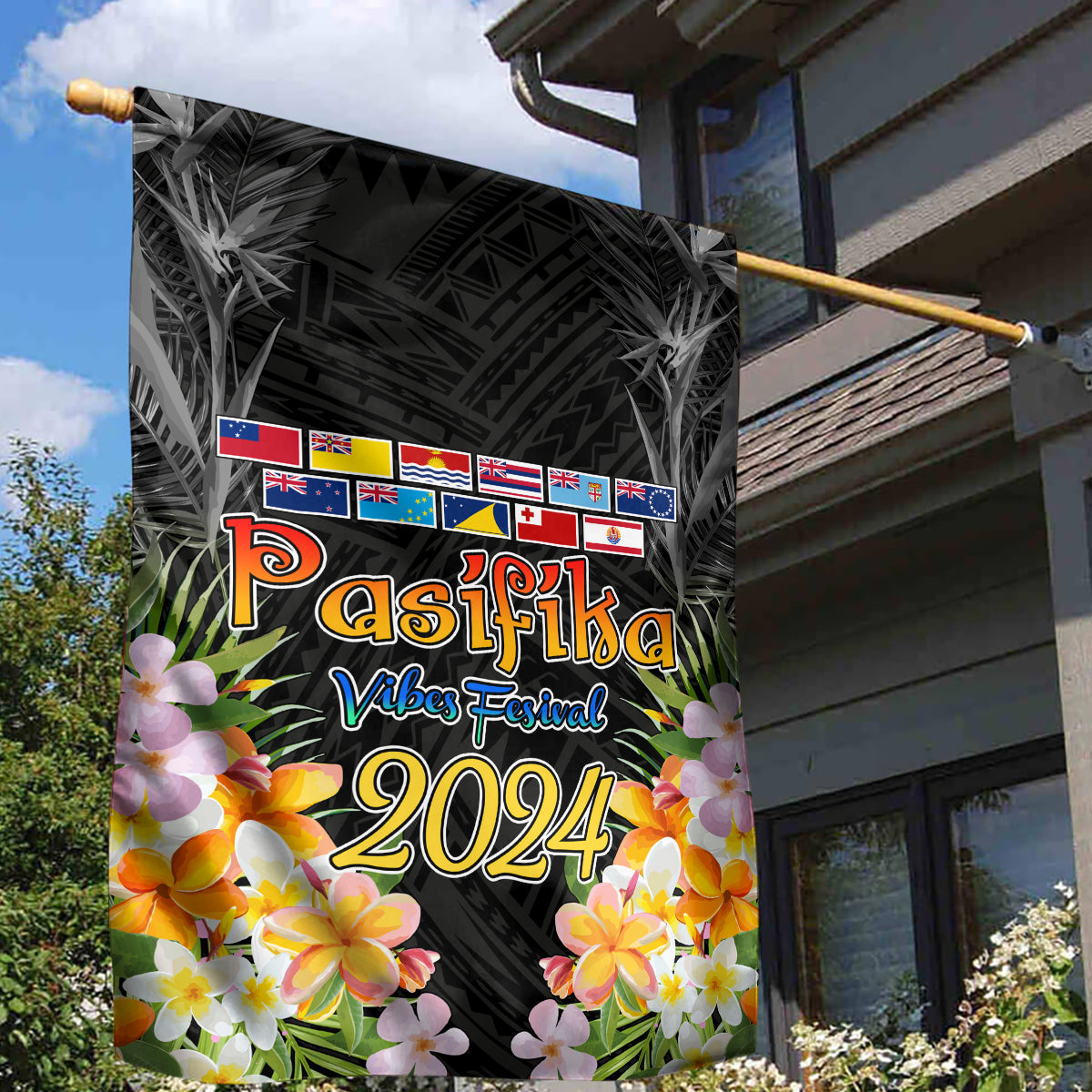 Pasifika Vibes Festival 2024 Auckland Garden Flag LT9 - Polynesian Pride