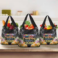 Pasifika Vibes Festival 2024 Auckland Grocery Bag LT9 3-pack One Size Black - Polynesian Pride