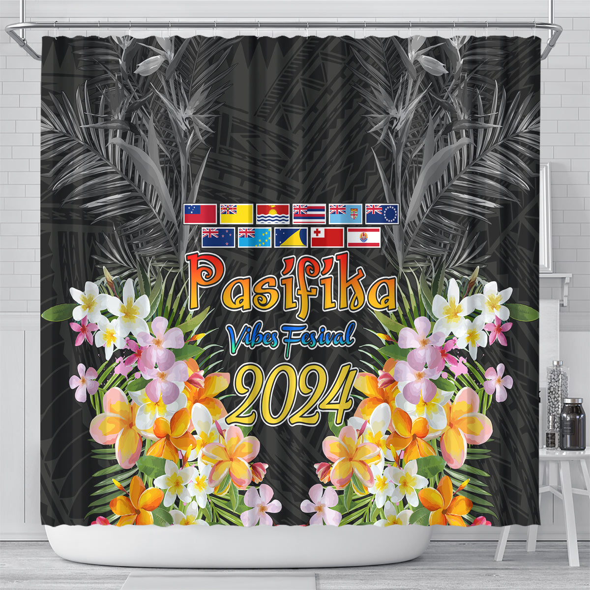 Pasifika Vibes Festival 2024 Auckland Shower Curtain LT9 - Polynesian Pride