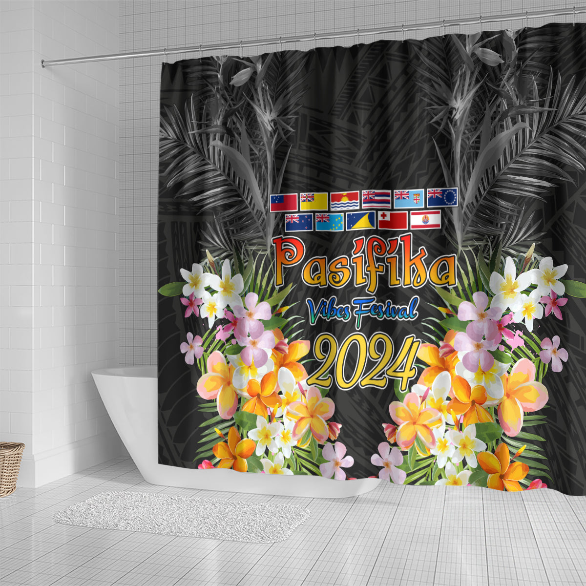 Pasifika Vibes Festival 2024 Auckland Shower Curtain LT9 - Polynesian Pride