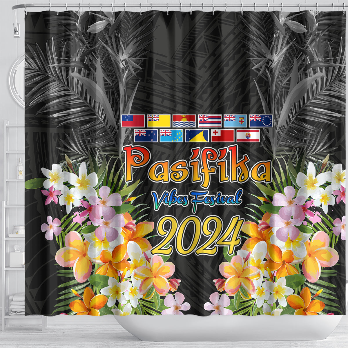 Pasifika Vibes Festival 2024 Auckland Shower Curtain LT9 - Polynesian Pride