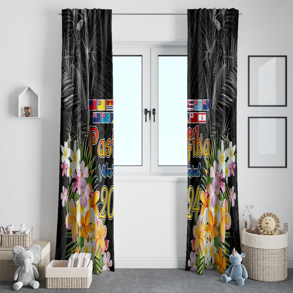 Pasifika Vibes Festival 2024 Auckland Window Curtain LT9 - Polynesian Pride