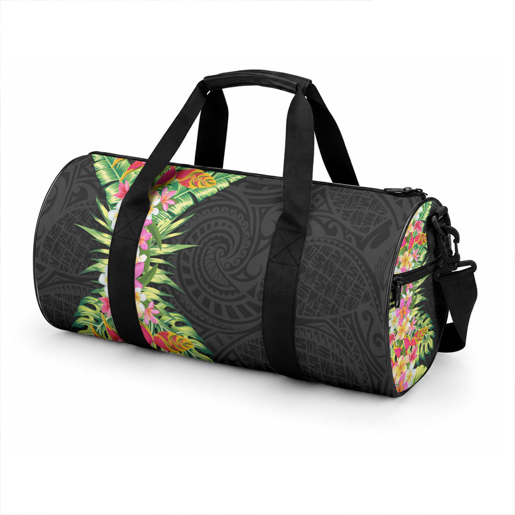 Hawaii Tropical Flowers Tribal Pattern Duffle Bag No1 LT9 - Polynesian Pride