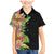 Hawaii Tropical Flowers Tribal Pattern Family Matching Mermaid Dress and Hawaiian Shirt No1 LT9 Son's Shirt Black - Polynesian Pride