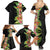 Hawaii Tropical Flowers Tribal Pattern Family Matching Summer Maxi Dress and Hawaiian Shirt No1 LT9 - Polynesian Pride