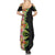 Hawaii Tropical Flowers Tribal Pattern Family Matching Summer Maxi Dress and Hawaiian Shirt No1 LT9 - Polynesian Pride