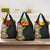 Hawaii Tropical Flowers Tribal Pattern Grocery Bag No1