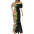 Hawaii Tropical Flowers Tribal Pattern Mermaid Dress No1 LT9 - Polynesian Pride