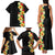 Hawaii Tropical Flowers Tribal Pattern Family Matching Tank Maxi Dress and Hawaiian Shirt No2 LT9 - Polynesian Pride