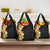 Hawaii Tropical Flowers Tribal Pattern Grocery Bag No2